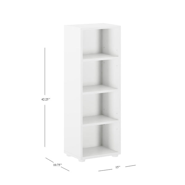 Narrow 4 Shelf Bookcase