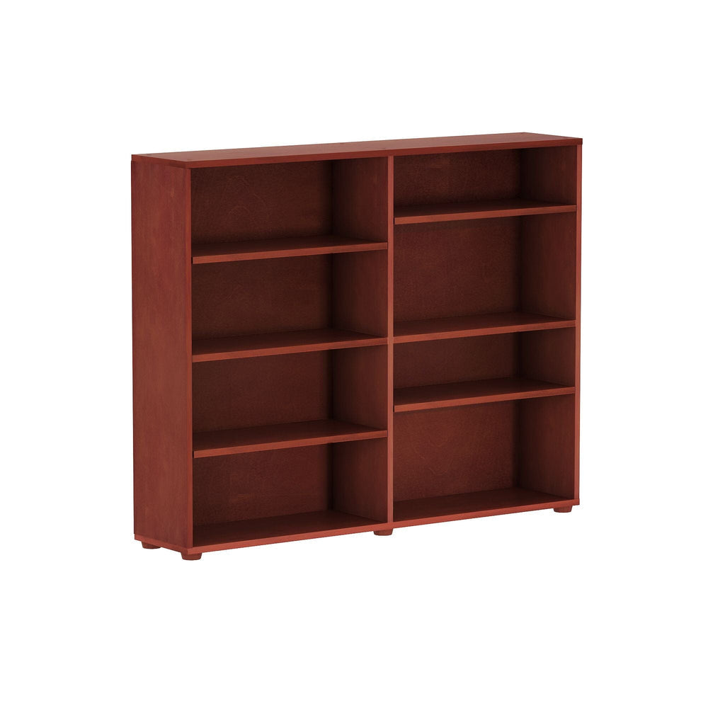 Double Mid 8 Shelf Bookcase