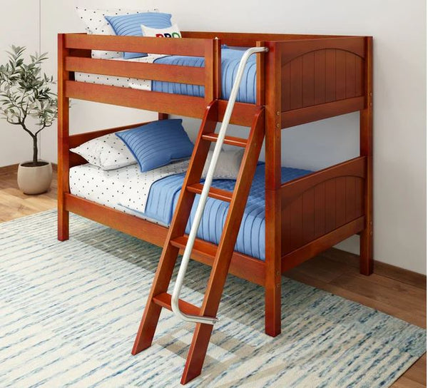 Twin Low Bunk Bed with Ladder