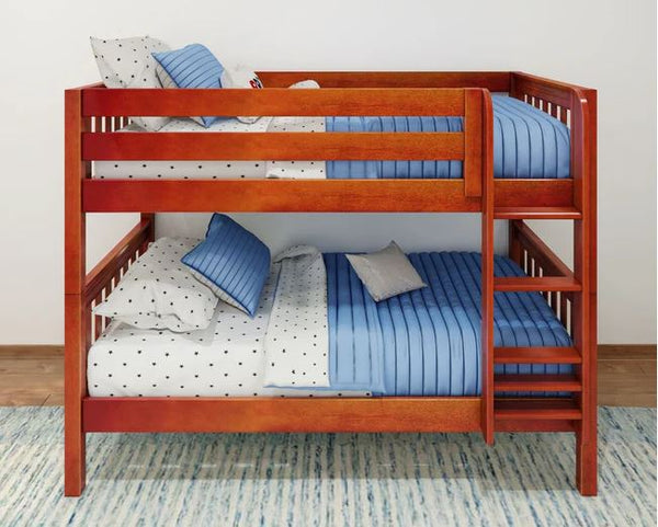 Twin Low Bunk Bed with Ladder