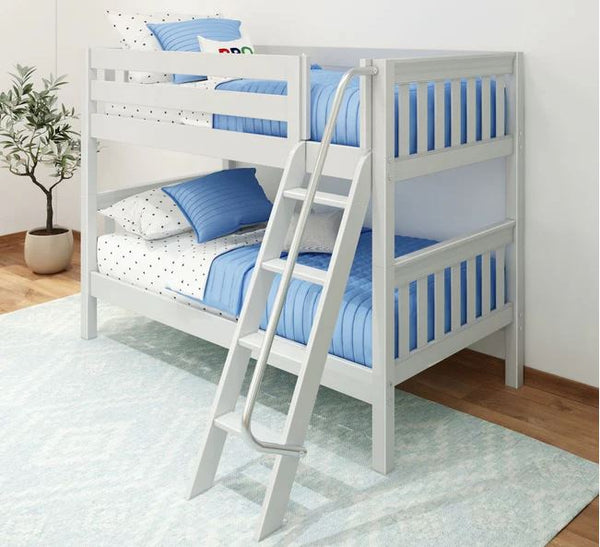 Twin Low Bunk Bed with Ladder