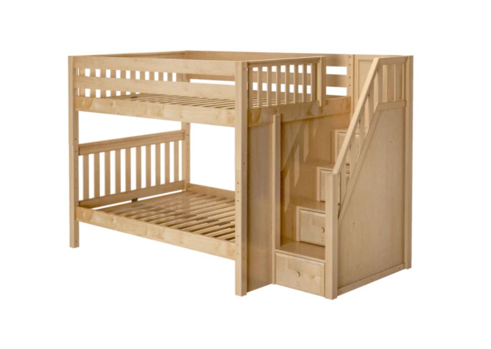 Full High Bunk Bed with Staircase