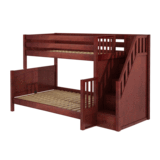 Twin/Full Medium Bunk Bed w/Staircase