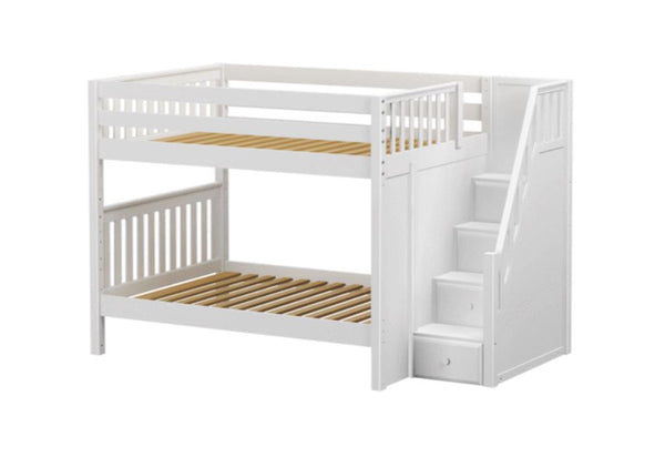 Full High Bunk Bed with Staircase